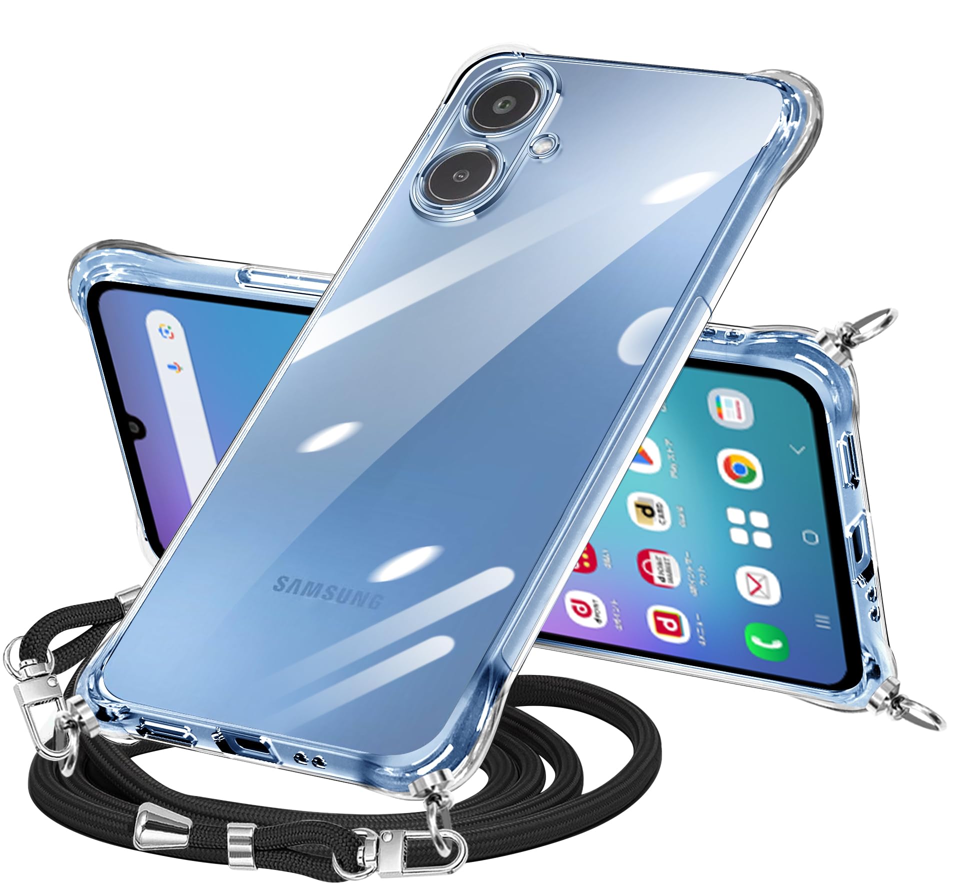 Amazon.co.jp: Galaxy A25 5G ケース クリア ショルダー galaxy